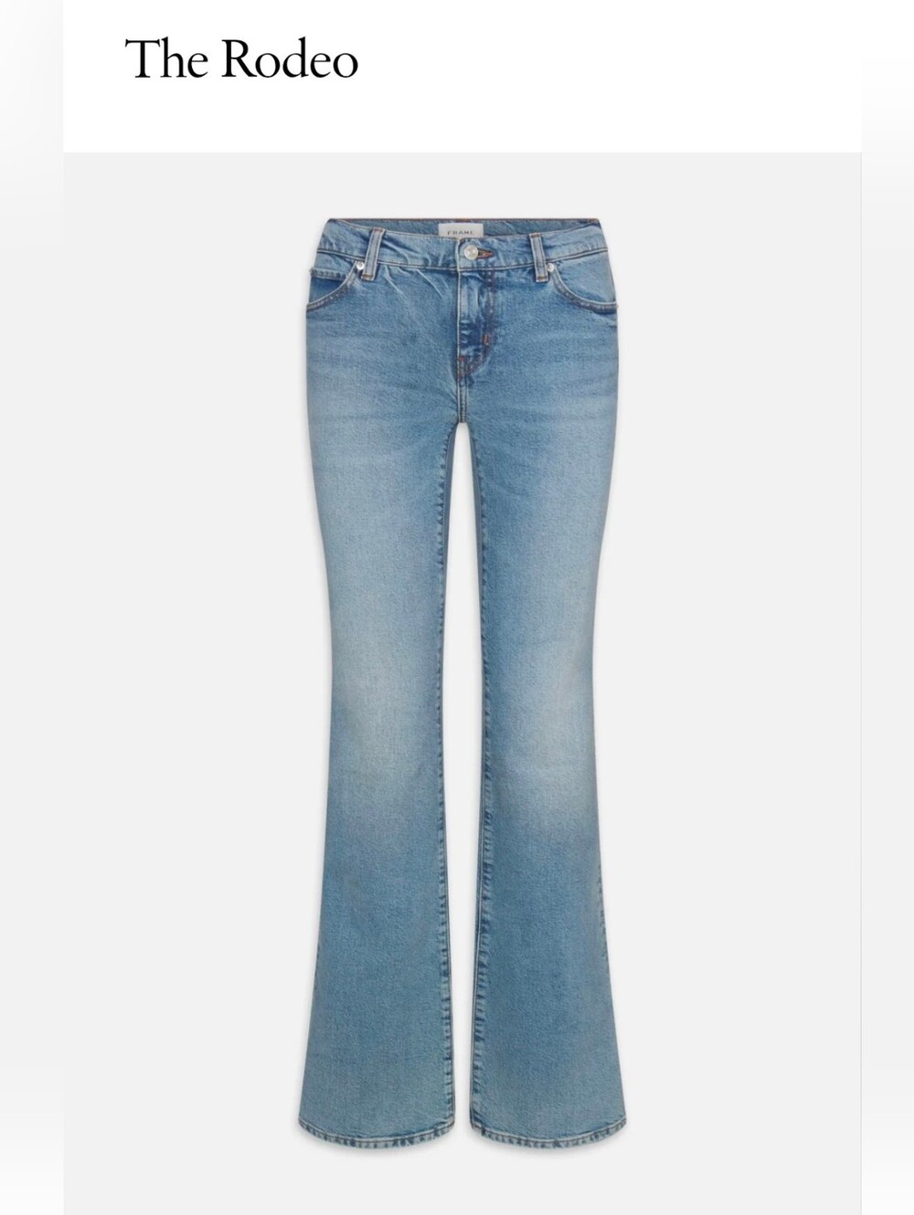 FRAME The Rodeo Jeans Spirit Size 30 NWT Low Rise Bootcut Designer Denim